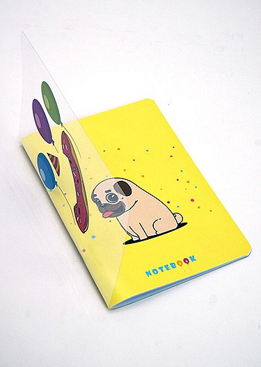 Записная книжка А5 Праздник щенка, 32л, двойн.обложка с Movie эффектом С6260-02