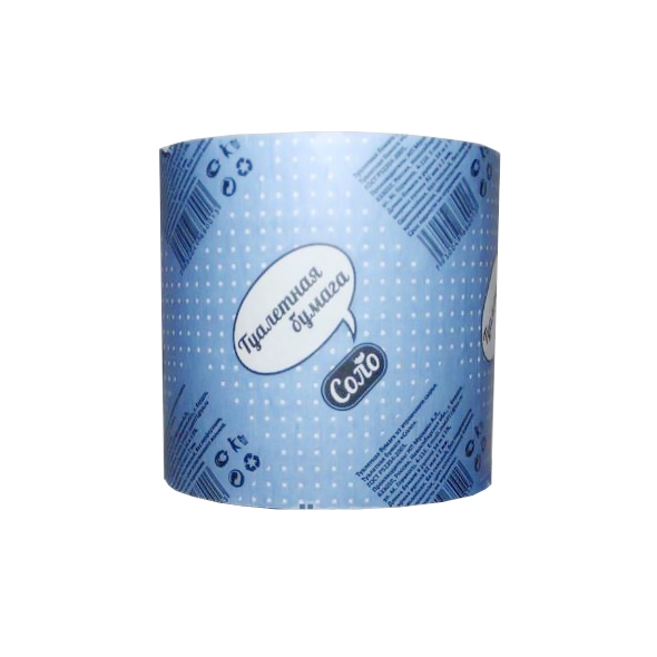 Туалетная бумага 1 рул. без втулки, 35 м, серая, Соло