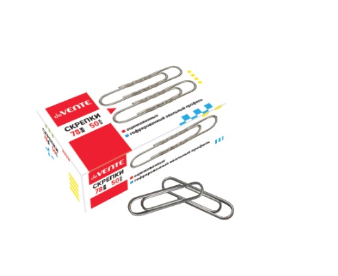 Скрепки 78 мм/50 шт deVENTE 4135313 гофрир. оцинкованные