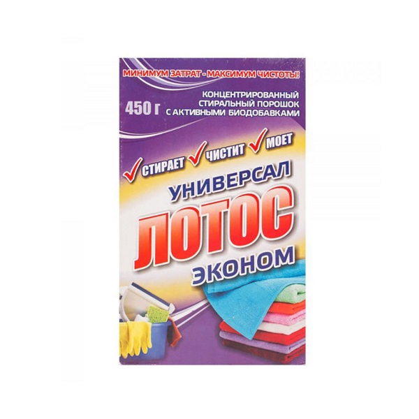 Порошок стиральный Лотос-эконом Универсал 450гр