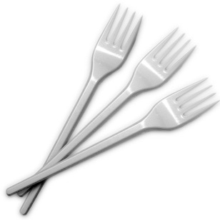 Вилки одноразовые 100шт/уп