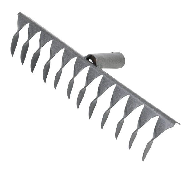 Грабли витые металлические 12 зубьев (без черенка) 37 см