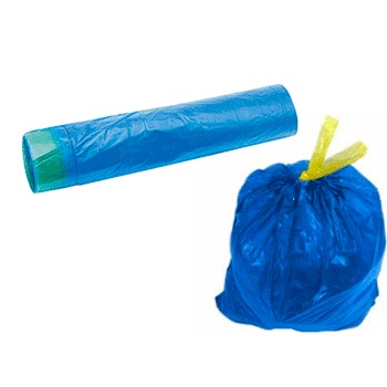 Мешки д/мусора 65л*15 шт 12мкм 60*70см , с завязками, CleanLab 9050712, синие ПНД