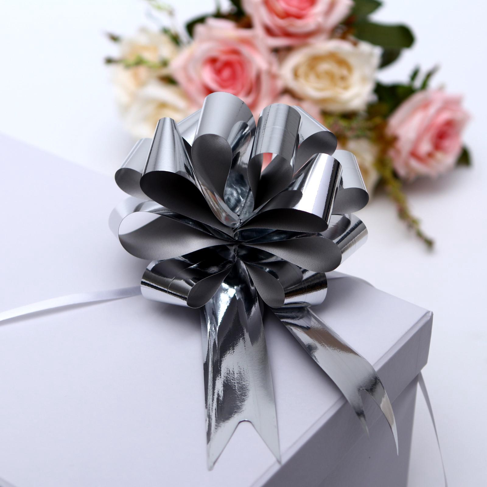 Бант-шар №3 металл, серебро 817835