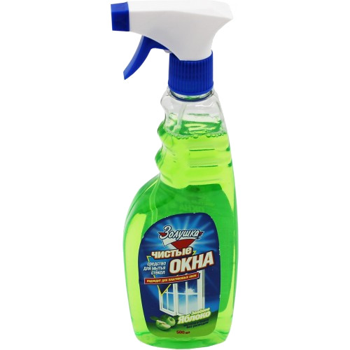 Средство д/стекла 750мл Золушка "Чистые окна" зеленое яблоко, курок