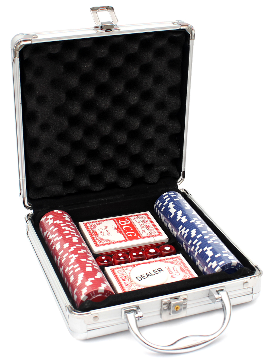 Набор для покера "Любитель" 100 фишек без номинала ИН-0144