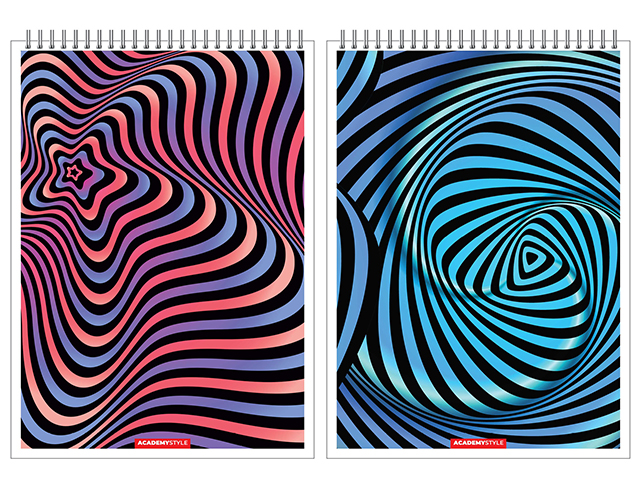 Блокнот А5 спир. 60л.кл. Симфония цвета, ассорти 13745/2