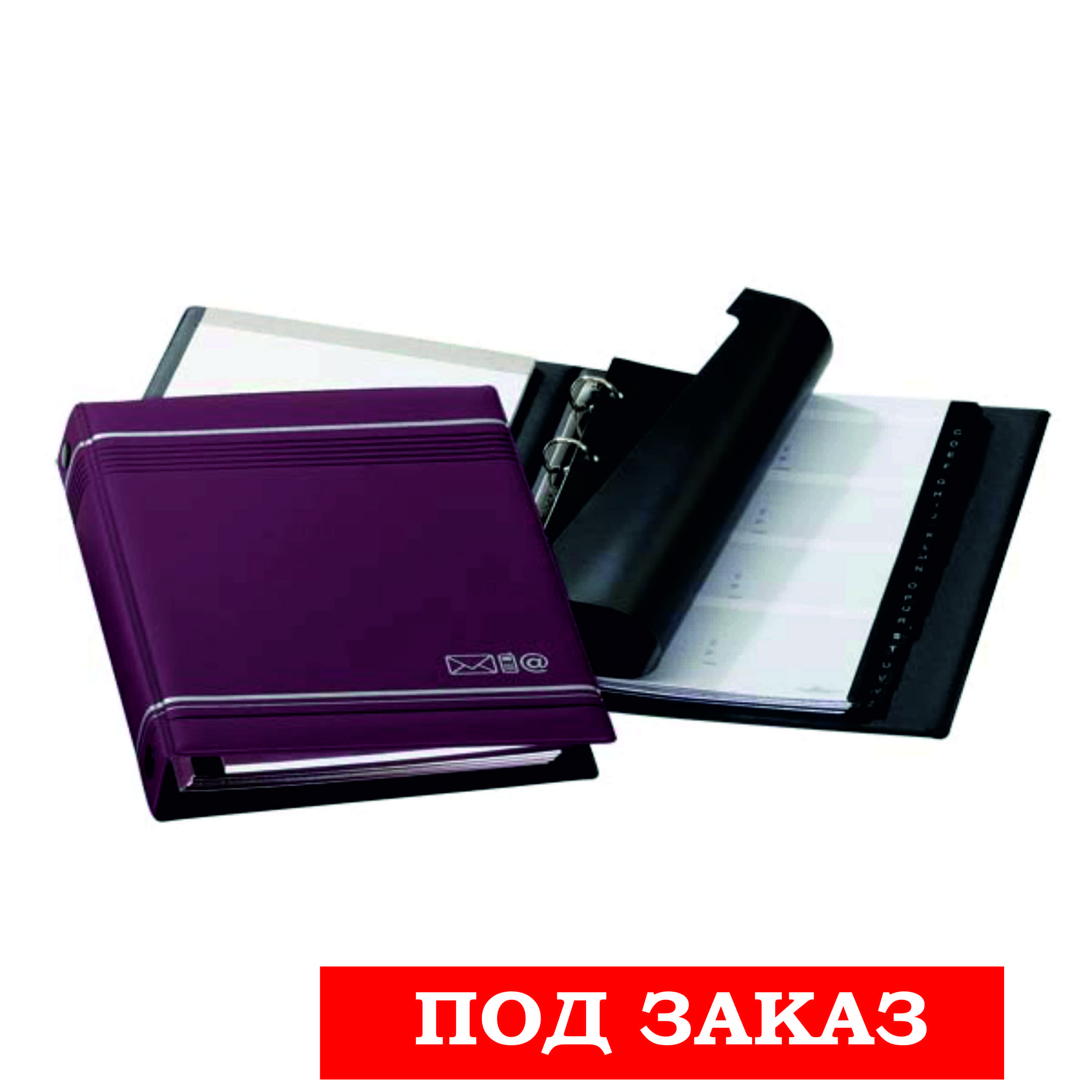 Телефонная книга TELEINDEX, на кольцах, 25 л., антрацит 2377-58