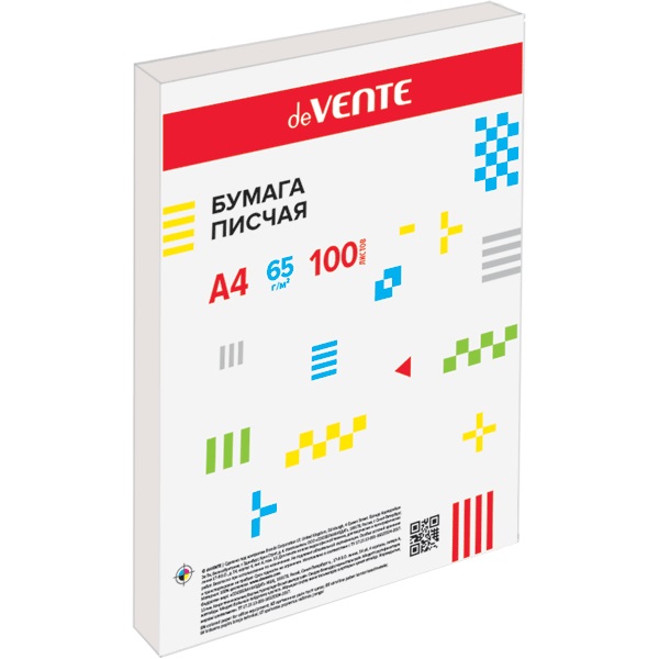 Бумага писчая deVENTE А4 65 гр 100 л 2071200